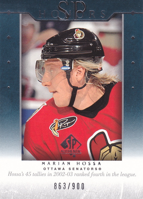 Hockey card Marian Hossa