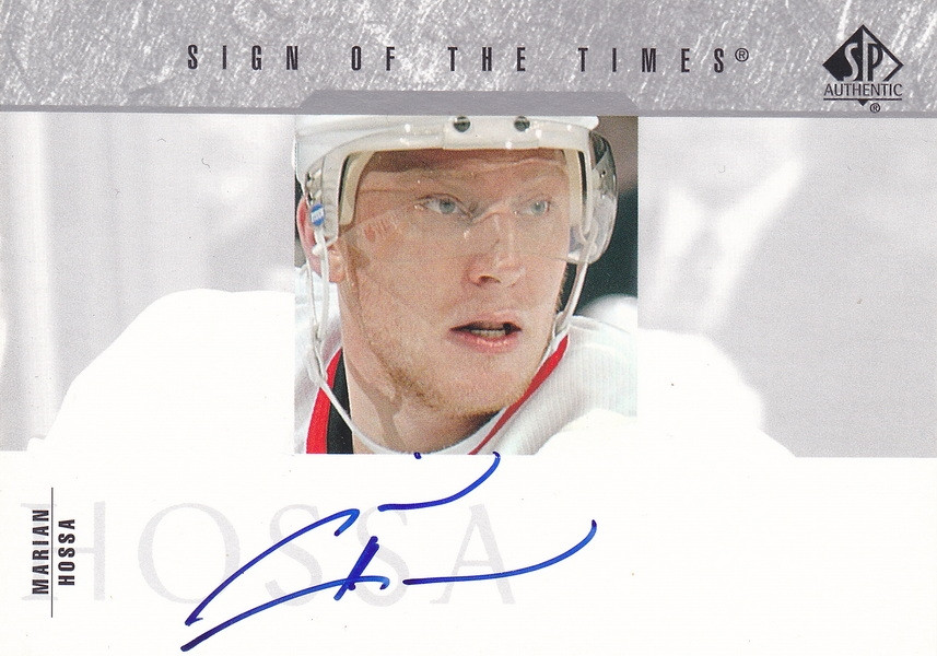 Hockey card Marian Hossa