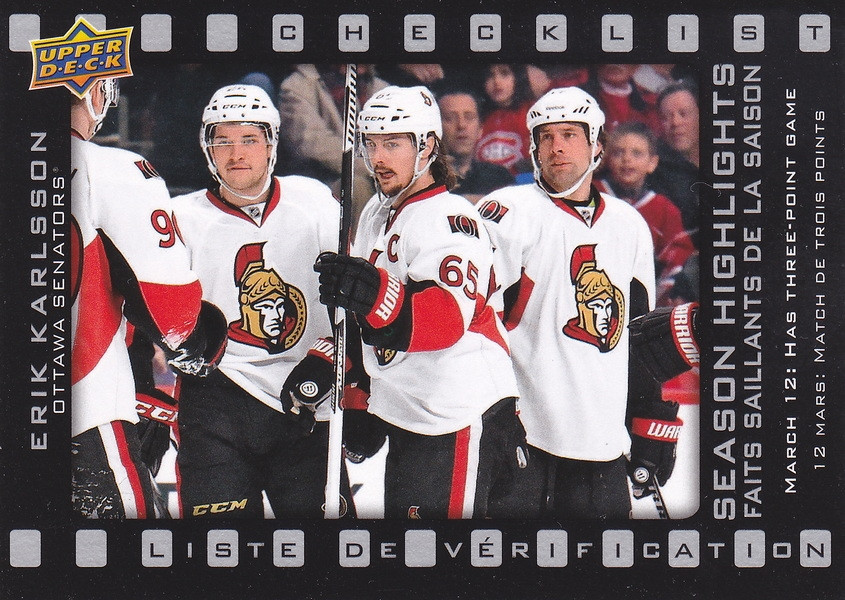 Hockey card Checklist