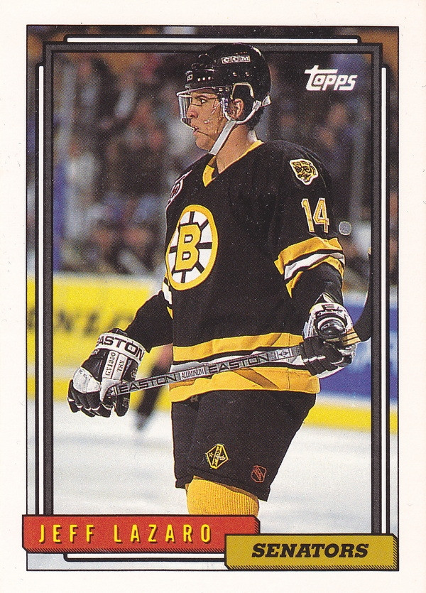 Hockey card Jeff Lazaro