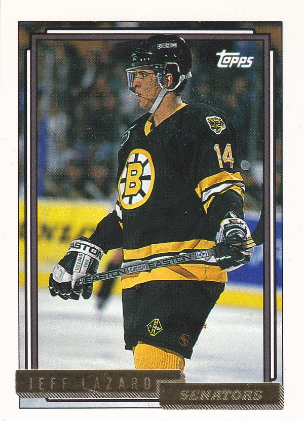 Hockey card Jeff Lazaro