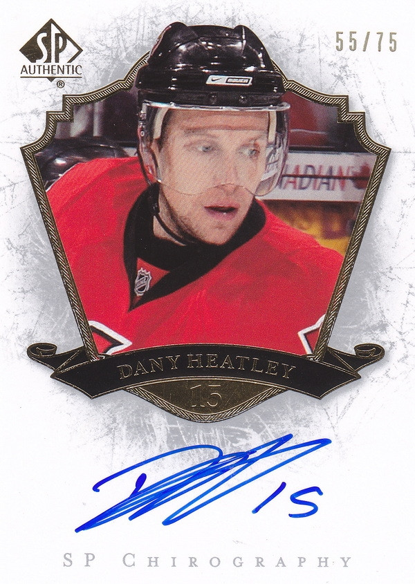 Hockey card Dany Heatley