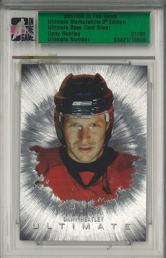 Hockey card Dany Heatley
