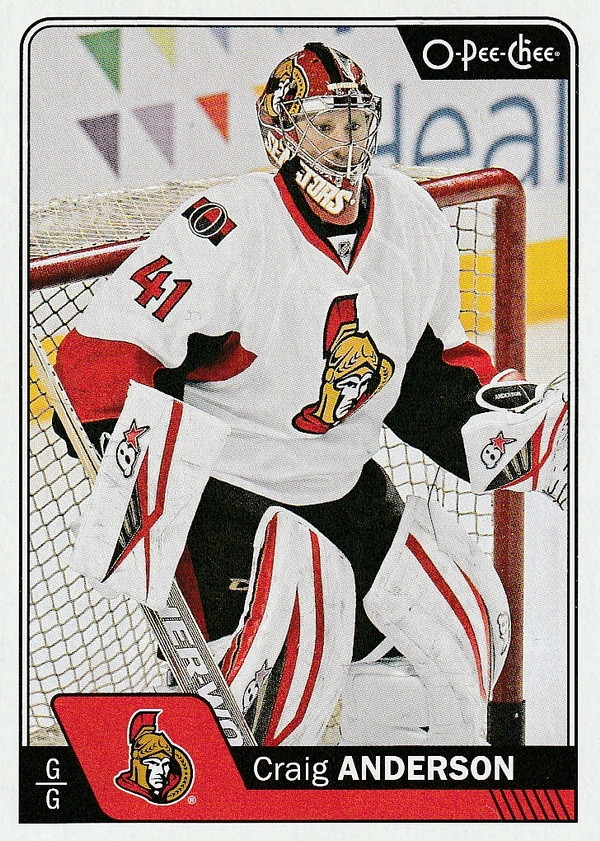 Hockey card Craig Anderson