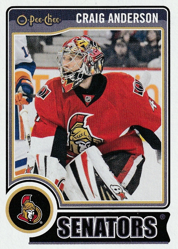 Hockey card Craig Anderson
