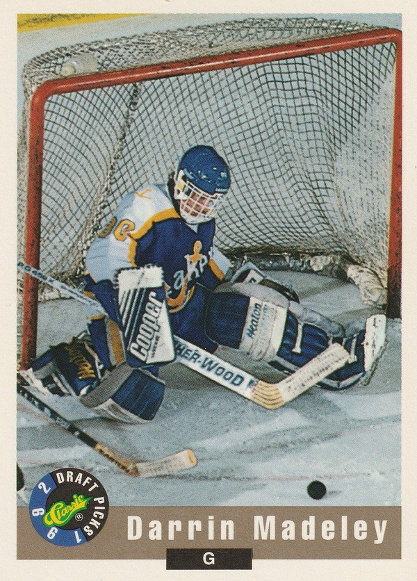 Hockey card Darrin Madeley