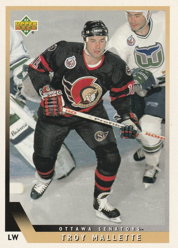 Hockey card Troy Mallette
