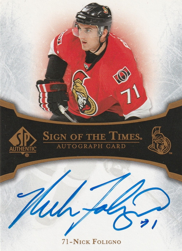 Hockey card Nick Foligno