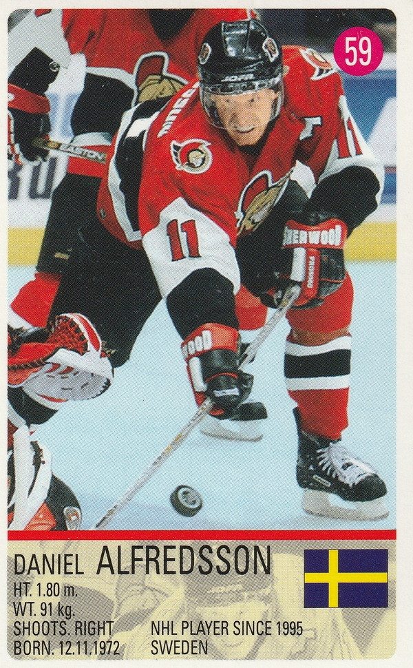 Hockey card Daniel Alfredsson