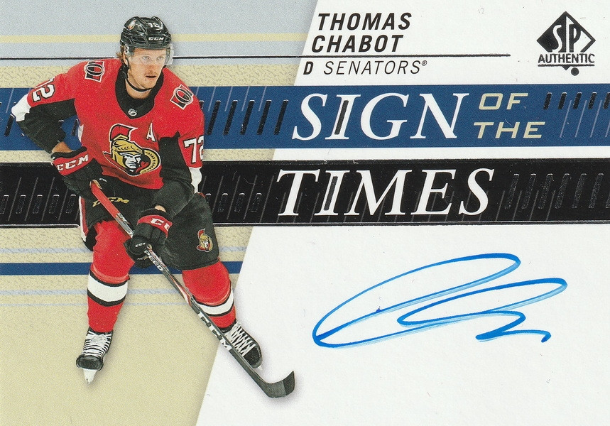 Hockey card Thomas Chabot