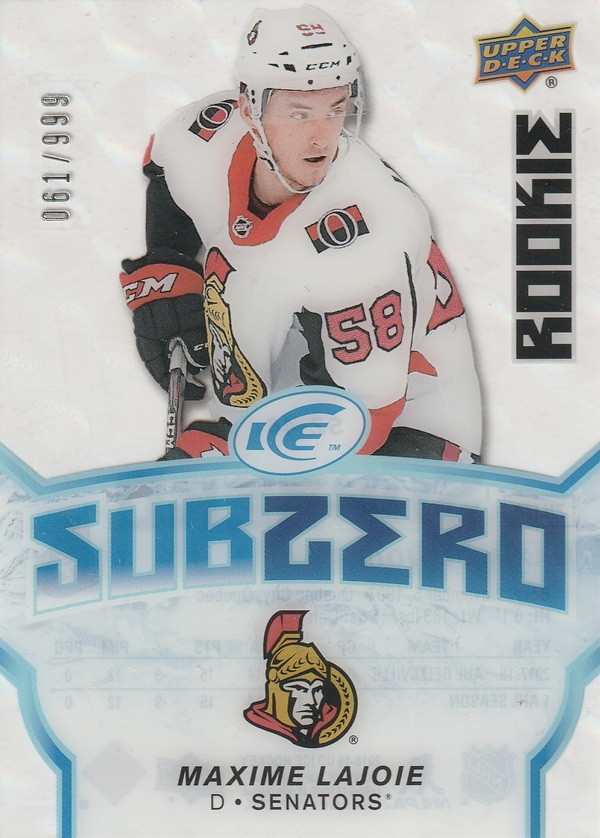 Hockey card Max Lajoie