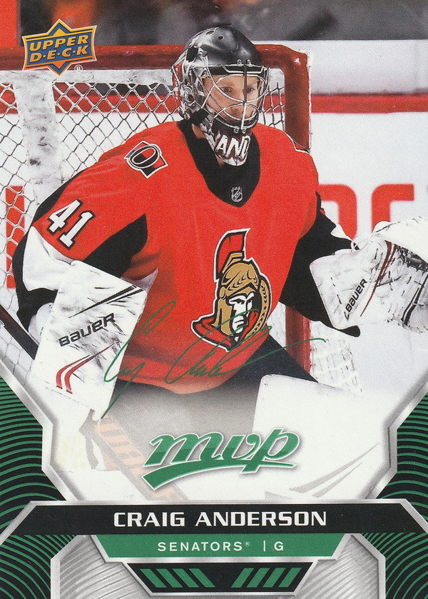 Hockey card Craig Anderson