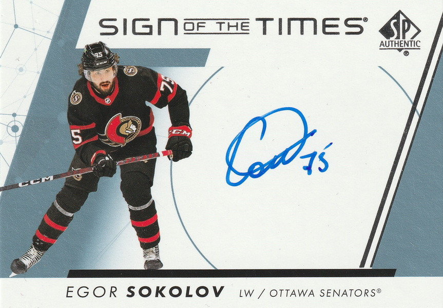 Hockey card Egor Sokolov
