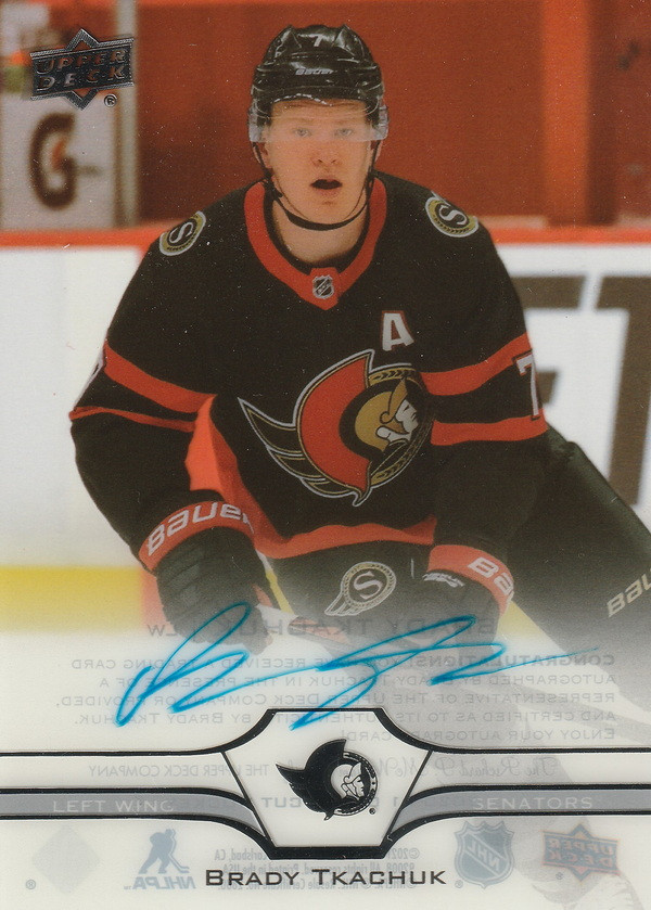 Hockey card Brady Tkachuk