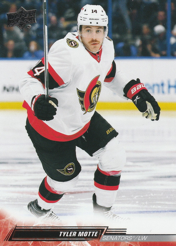 Hockey card Tyler Motte