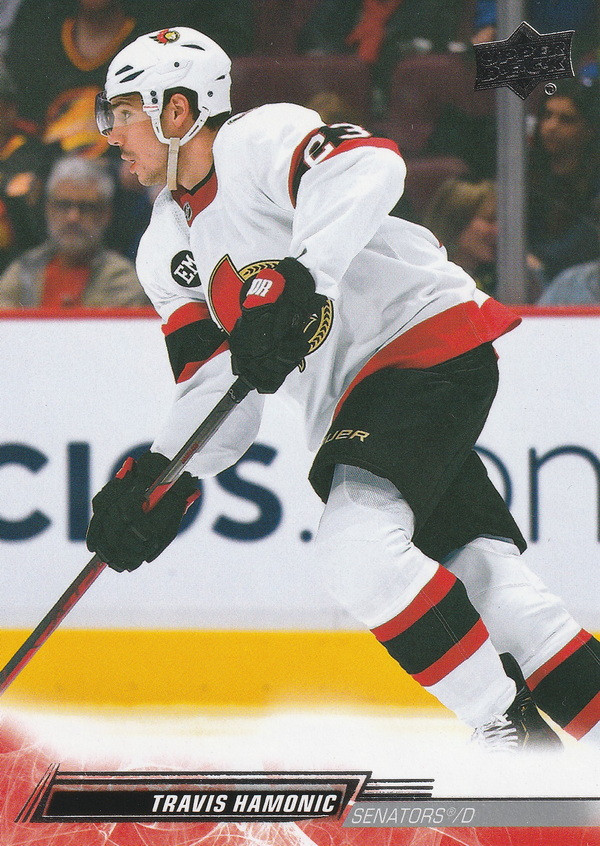 Hockey card Travis Hamonic
