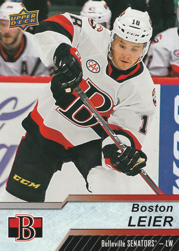 Hockey card Boston Leier