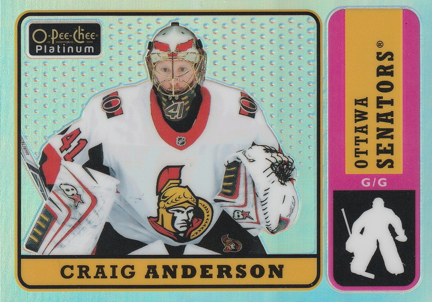 Hockey card Craig Anderson