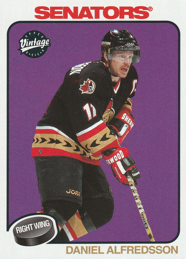 Hockey card Daniel Alfredsson