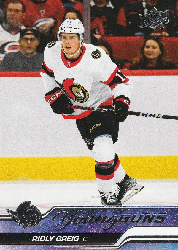 Hockey card Ridly Greig