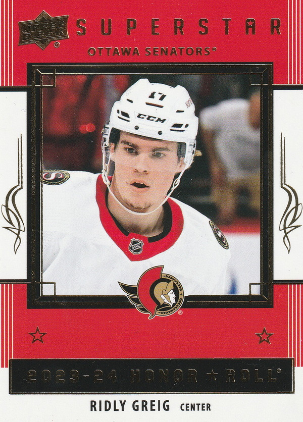 Hockey card Ridly Greig