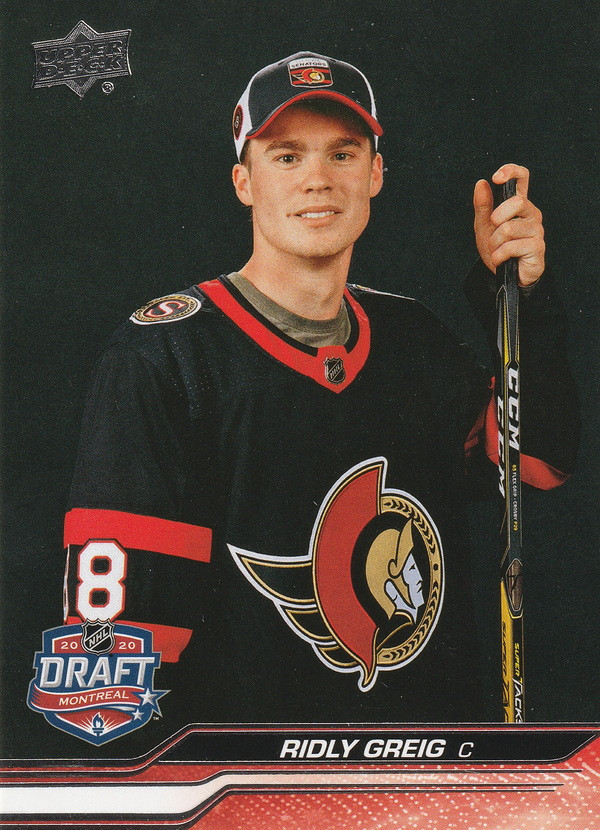 Hockey card Ridly Greig