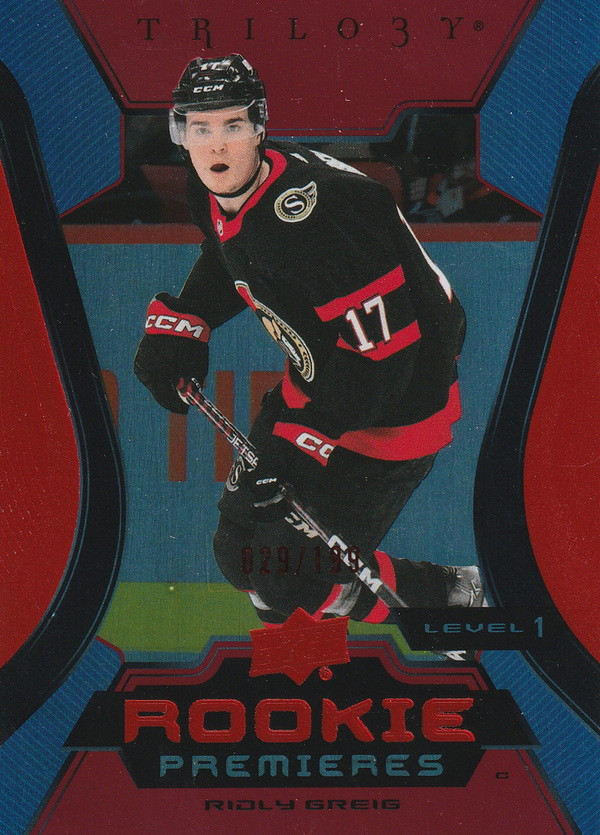 Hockey card Ridly Greig