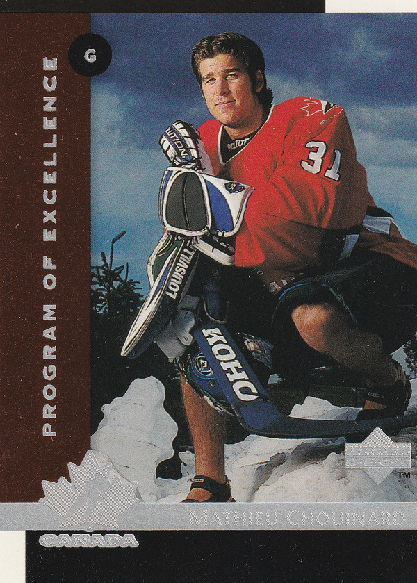 Hockey card Mathieu Chouinard