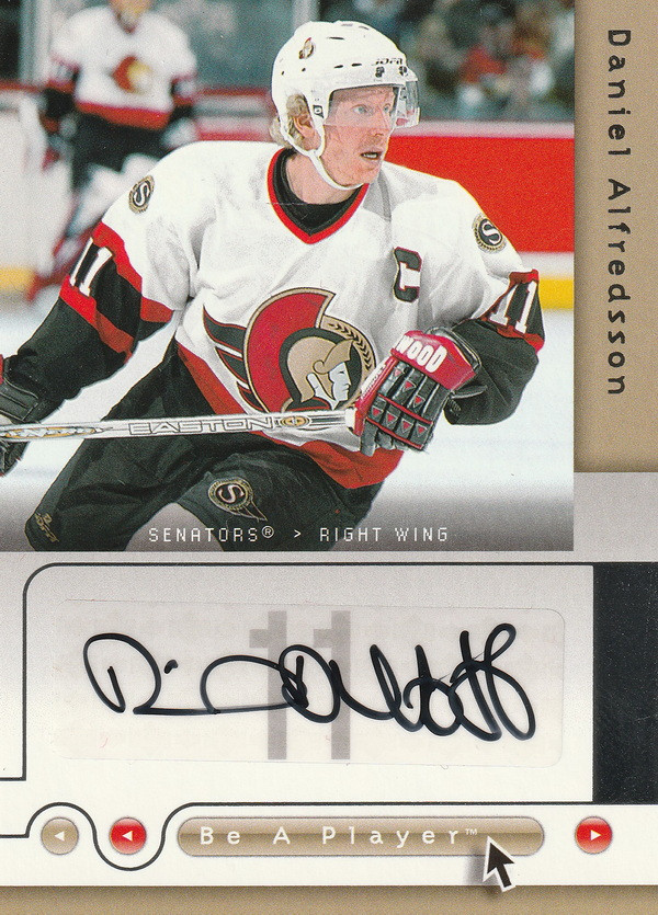 Hockey card Daniel Alfredsson