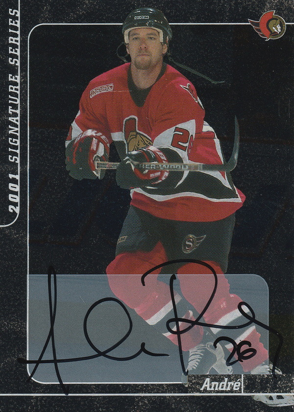 Hockey card Andre Roy