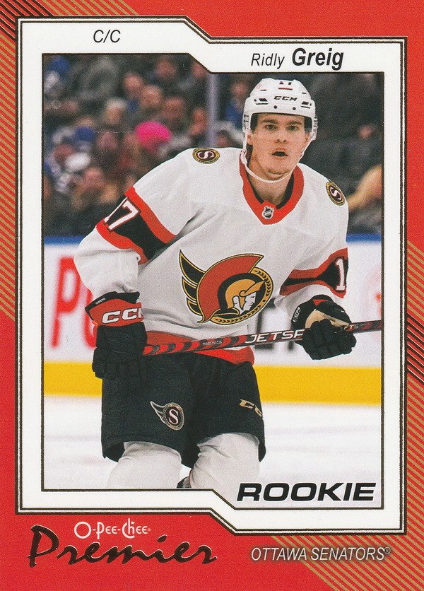 Hockey card Ridly Greig