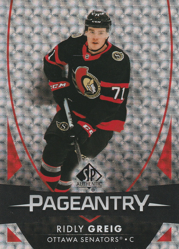 Hockey card Ridly Greig