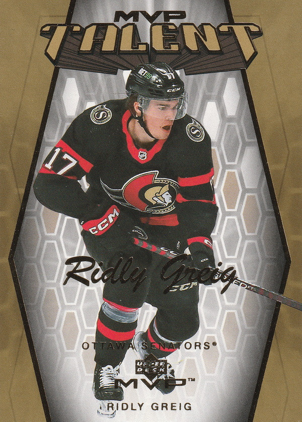 Hockey card Ridly Greig