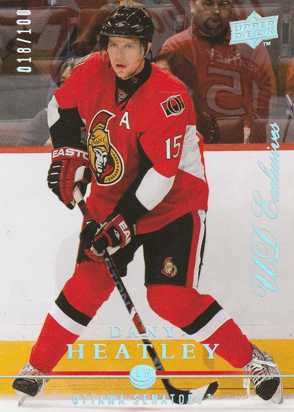 Hockey card Dany Heatley