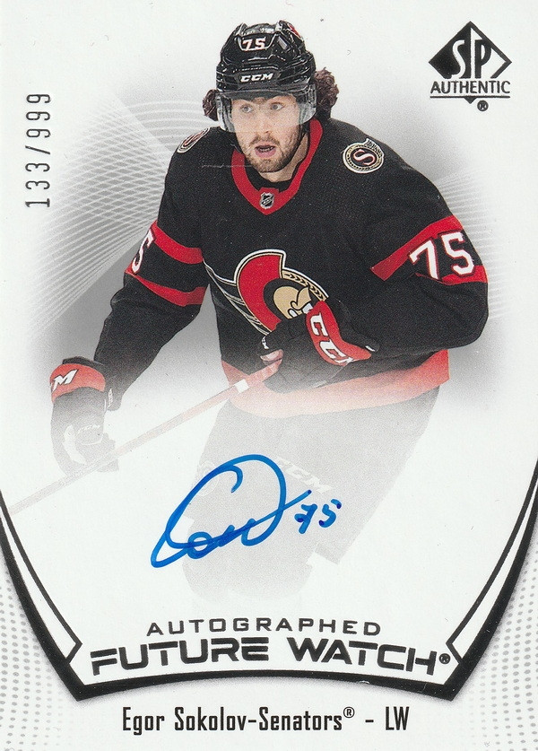 Hockey card Egor Sokolov