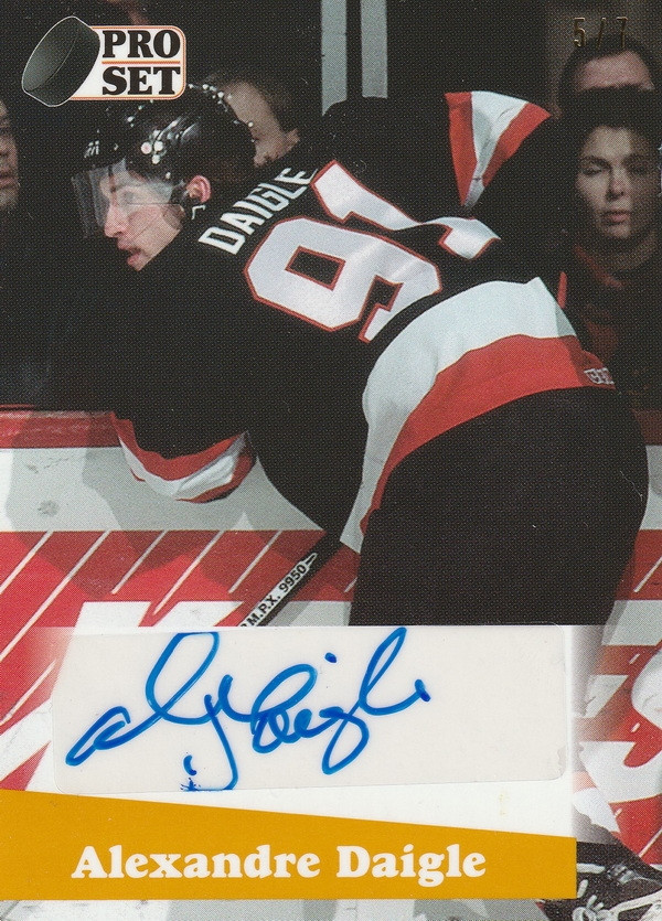 Hockey card Alexandre Daigle
