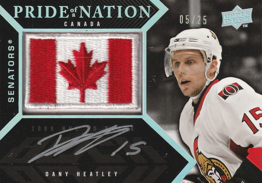 Hockey card Dany Heatley