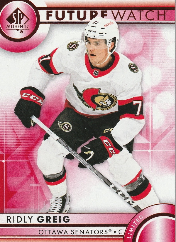 Hockey card Ridly Greig