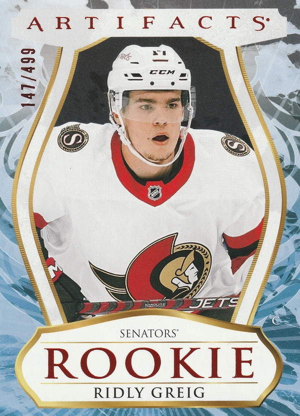 Hockey card Ridly Greig