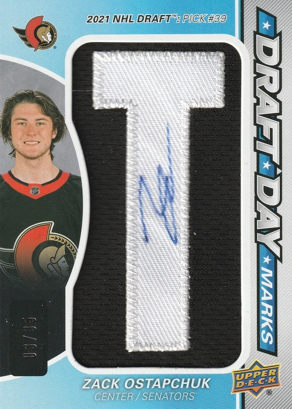 Hockey card Zack Ostapchuk