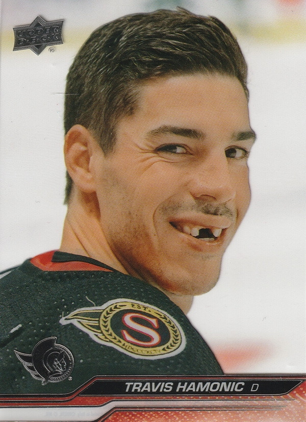 Hockey card Travis Hamonic