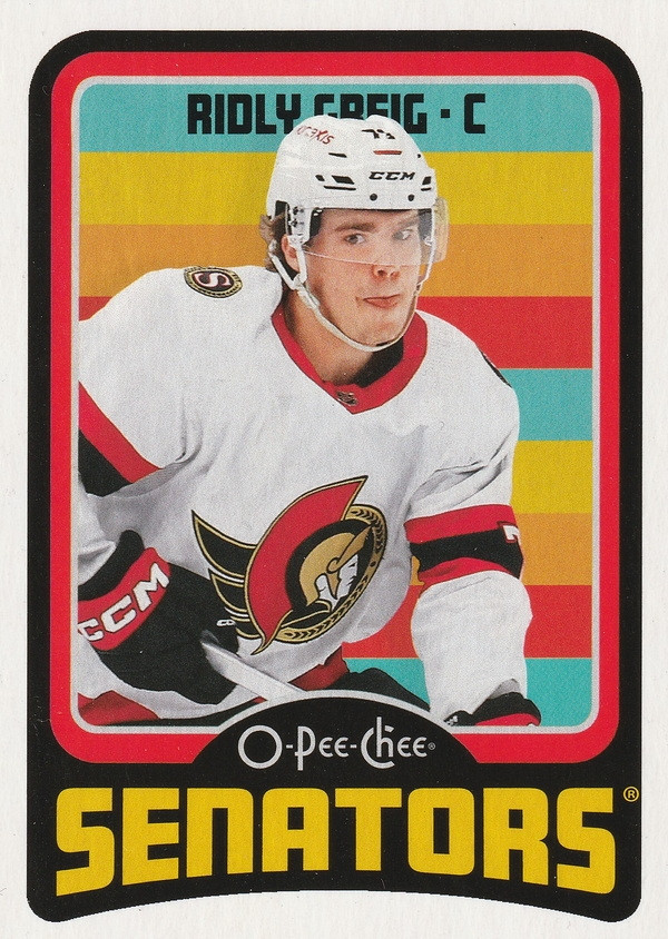 Hockey card Ridly Greig
