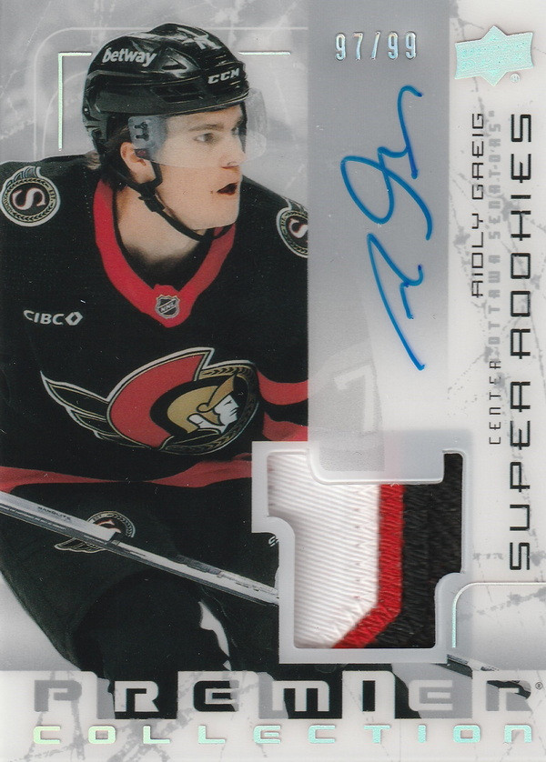 Hockey card Ridly Greig