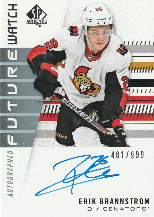 Hockey card Erik Brannstrom