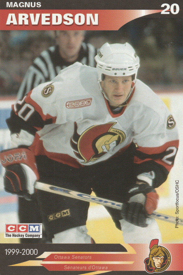 Hockey card Magnus Arvedson