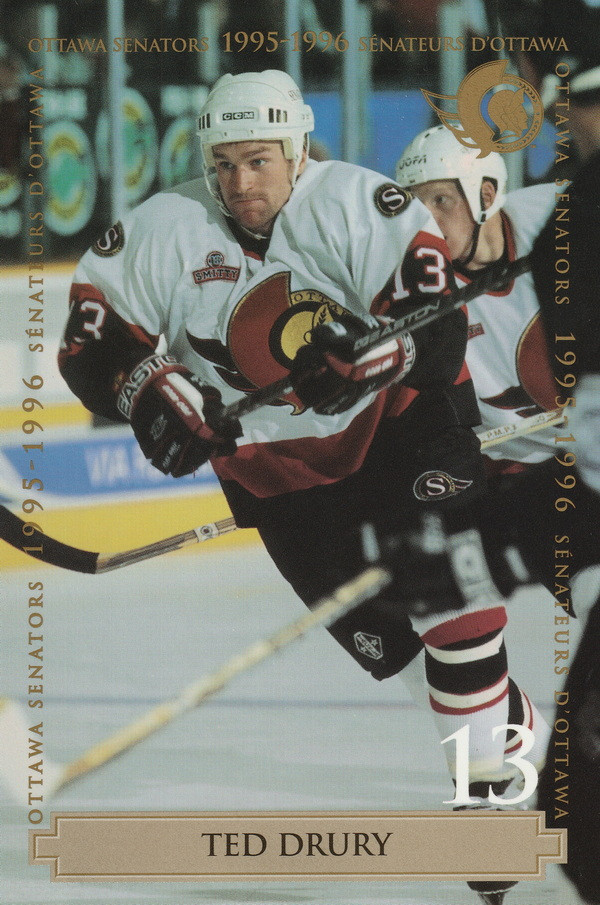 Hockey card Ted Drury