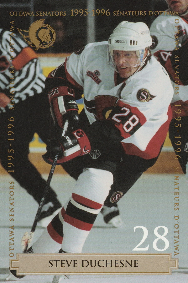 Hockey card Steve Duchesne
