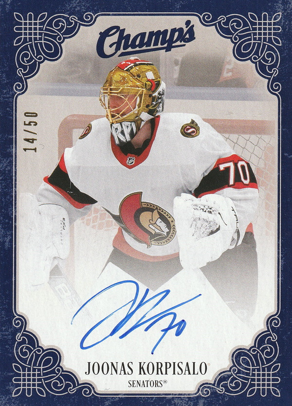 Hockey card Joonas Korpisalo