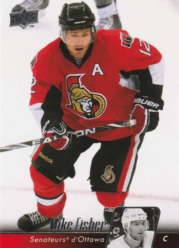 Hockey card Mike Fisher