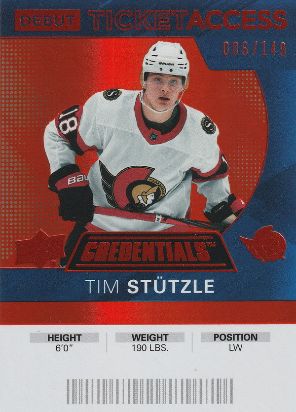 Hockey card Tim Stutzle